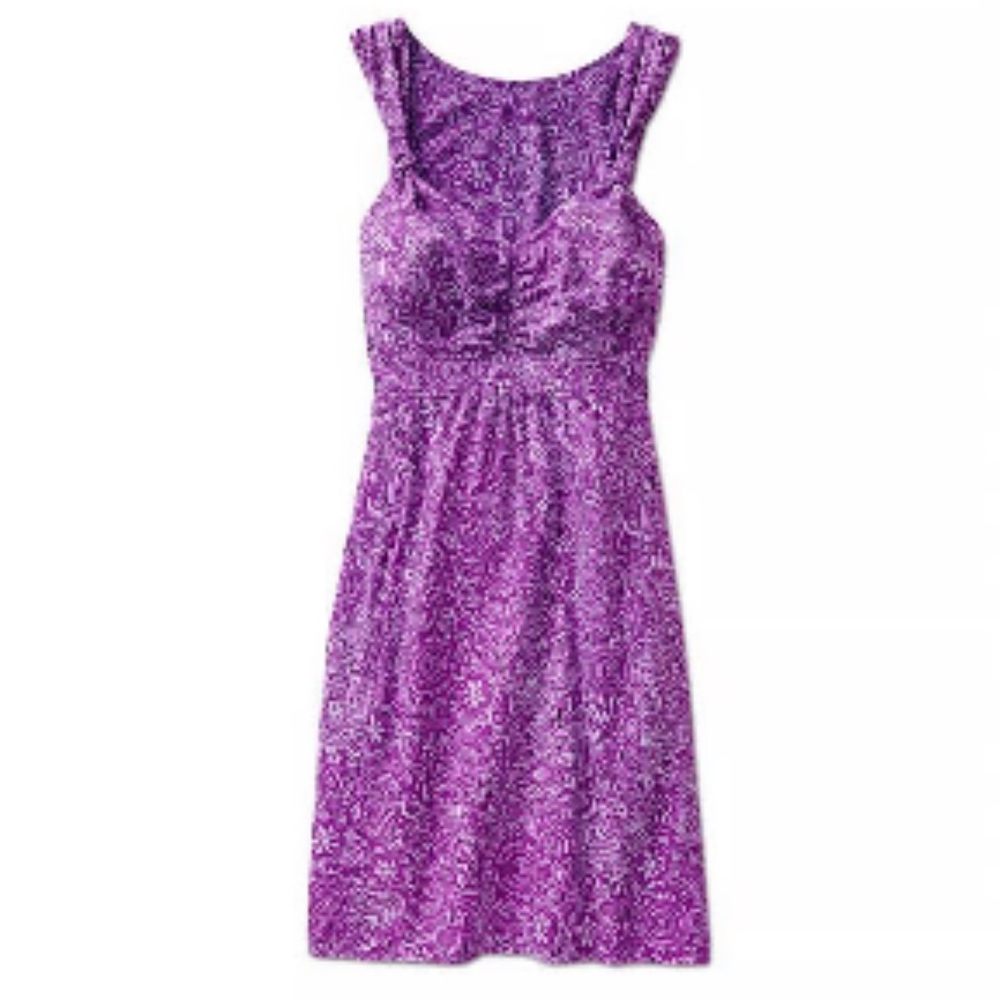 Athleta Nearly Knotical Beach Athletic Dress in Paisley Floral W2189 Sz 6 Petite